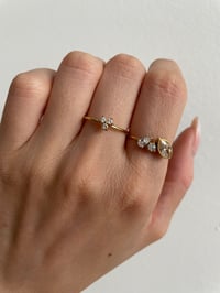 Image 2 of Gold Petite Trio Ring 