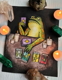 Tarot Frog Print