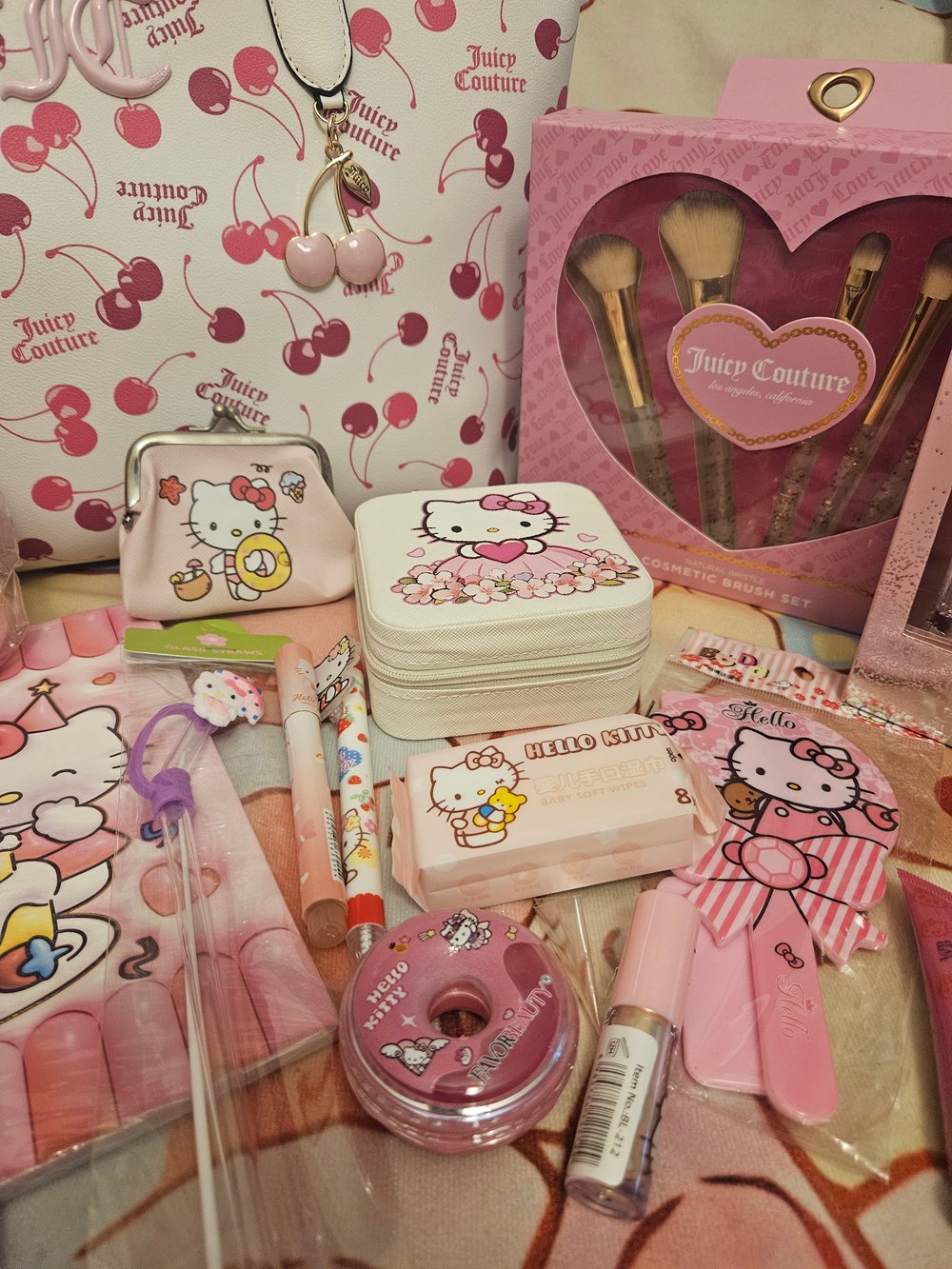 Image of Juicy Couture Cherry Tote Meets Hello Kitty Bundle 