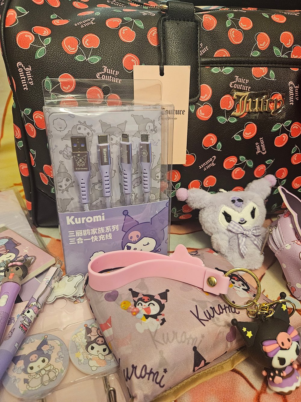 Image of Juicy Couture Cherry Girl Weekender Meets Kuromi Bundle 