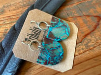 Image 25 of Crysocolla Sterling Silver earrings n4