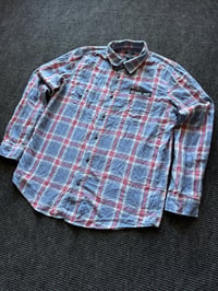Image 2 of Flannel #69 LARGE REJECT THE MACHINE 