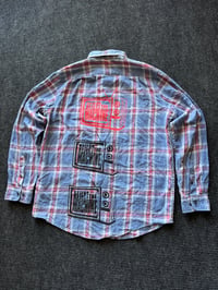 Image 6 of Flannel #69 LARGE REJECT THE MACHINE 