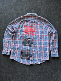 Image 7 of Flannel #69 LARGE REJECT THE MACHINE 
