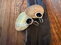 Image 5 of Aja earrings - Peaces of Luanda series - brass and sterling 