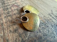 Image 9 of Aja earrings - Peaces of Luanda series - brass and sterling 