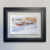 Image 1 of Red Barns in Winter