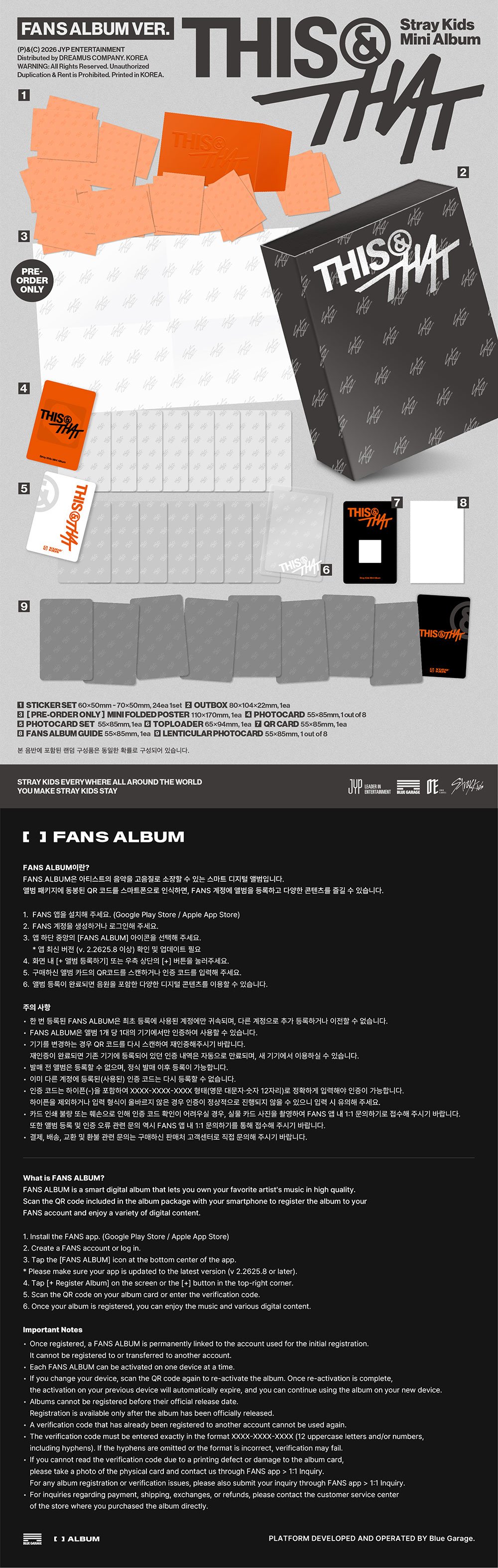 Image of [PRE-ORDER] Stray Kids ‘THIS & THAT’ (Fans Album Ver.) + Alad...