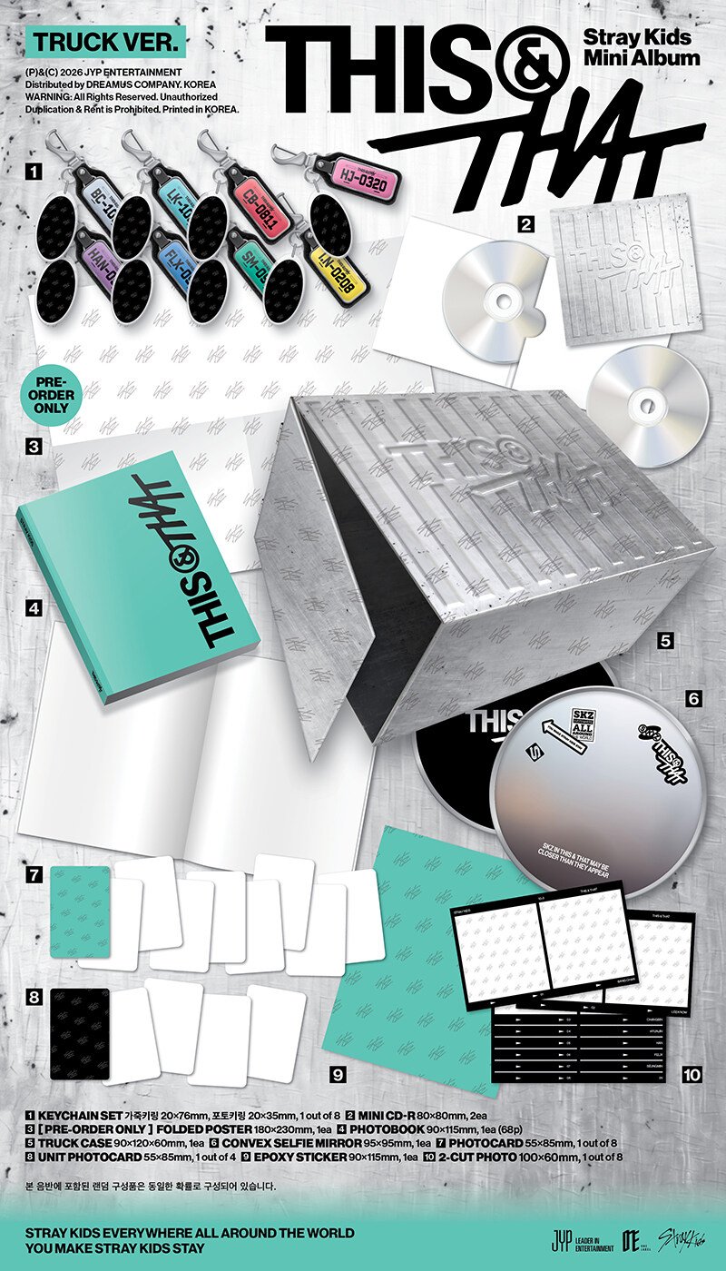 Image of [PRE-ORDER] Stray Kids ‘THIS & THAT’ (TRUCK Ver.) + Alad...