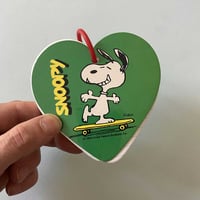 Image 3 of Mini carnet Snoopy vert skate stock neuf années 80