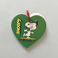 Image 1 of Mini carnet Snoopy vert skate stock neuf années 80