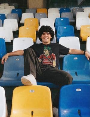 Image of The Diego T Shirt in Mountain Blue and Sky Blue