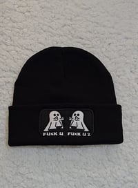 Image 1 of Ghost Middle Finger Beanie
