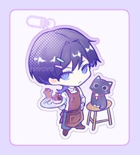 Image 3 of Scara  Friends & Cafe Keychain (PREORDER)