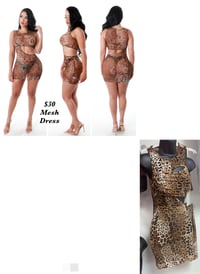 Cheetah Mesh Dress