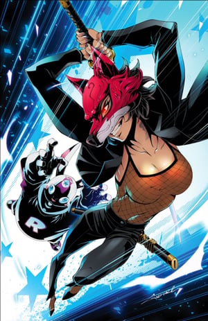 Image of Original Art Published Cover: Exquisite Corpses #13 Godtail Virgin Variant // Thikyo Godtail