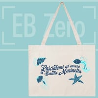 Image 1 of Shopping Bag Canvas - Lasciatemi al mare a Santa Marinella (NSL065)