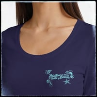 Image 1 of T-Shirt Donna G - Lasciatemi al mare a Santa Marinella (NSL065)