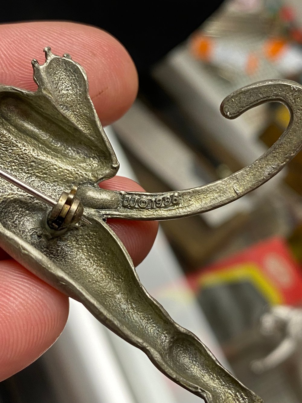 Image of Vintage JJ pewter pins 