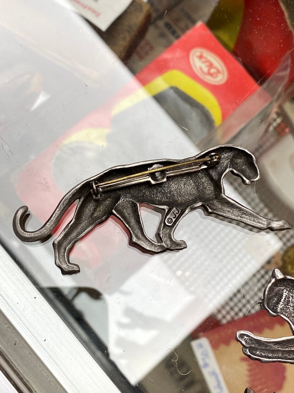 Image of Vintage JJ pewter pins 