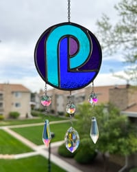 Image 1 of Pretty Lights Swircle Stained Glass Suncatcher Mobile