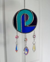 Image 2 of Pretty Lights Swircle Stained Glass Suncatcher Mobile