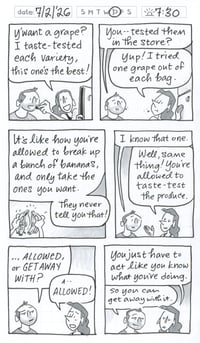 NEW!! Daily Comic 7/2: Grapelifting