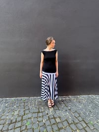 Image 9 of Merino Wool Boat Neck Top with Pearl Buttons – Handmade in Berlin