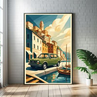 Image 1 of FIAT 127 "Sotto il Sole d'Italia” Fine Art in stile vintage 