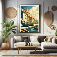 Image 4 of FIAT 127 "Sotto il Sole d'Italia” Fine Art in stile vintage 