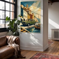 Image 5 of FIAT 127 "Sotto il Sole d'Italia” Fine Art in stile vintage 