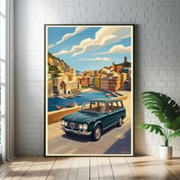 Image 1 of Alfa Romeo Giulia Familiare "Italy – Vintage Travel Poster” 