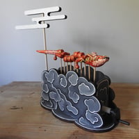 Image 2 of red dragon in the clouds