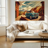 Image 4 of FIAT 1100 Vintage Italian Travel Poster