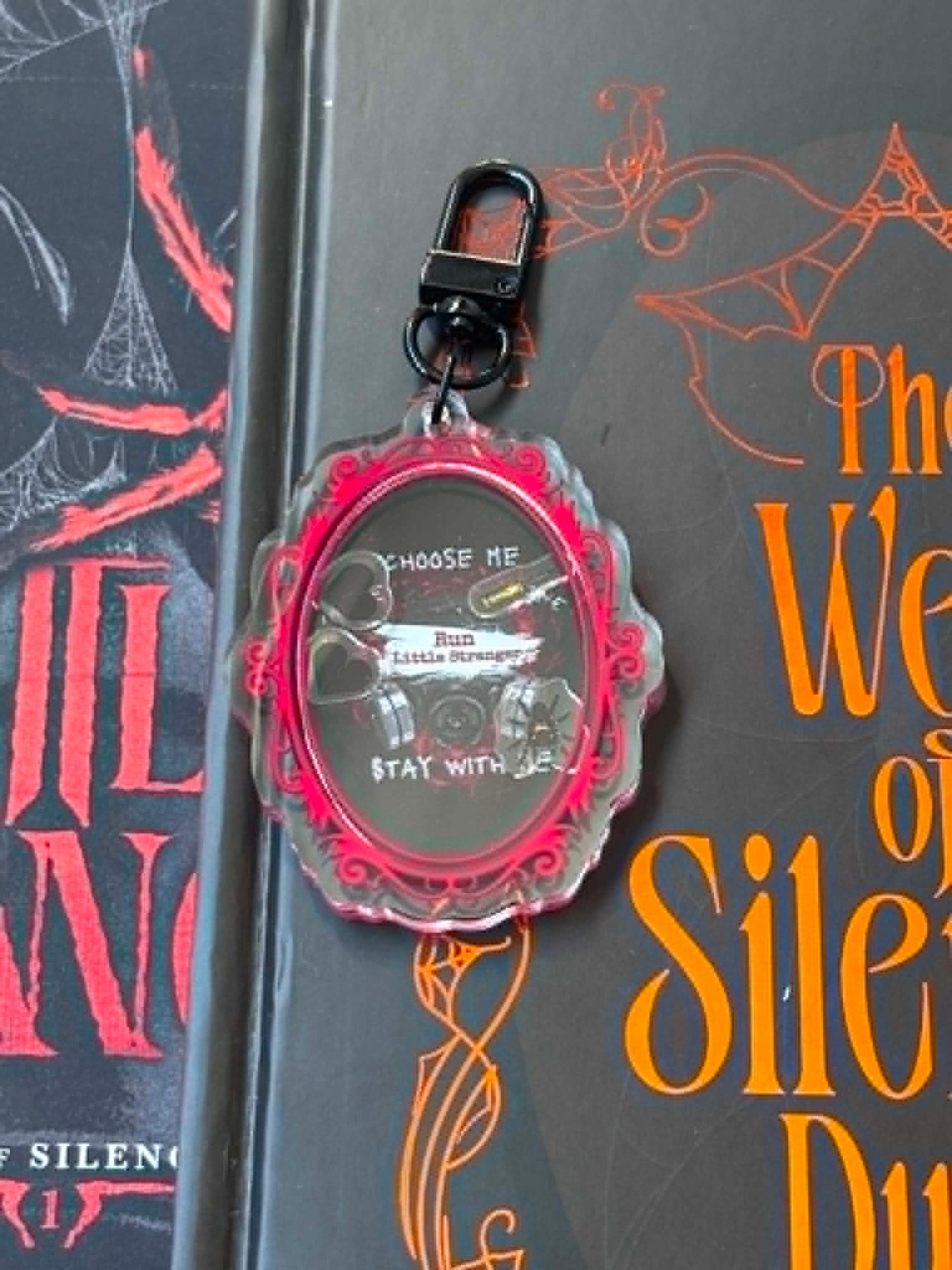 Image of Officially licensed little stranger acrylic shaker keychain 