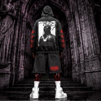 Image 1 of DEAD BY DAWN... Stonewash Hoodie by Vulgatron
