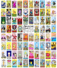 Image 3 of Stickers of my Adventure Time tarot card designs