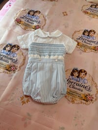 Image 2 of ICE BLUE STRIPE ROMPER 