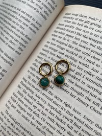 Image 2 of Emerald Drop Earrings