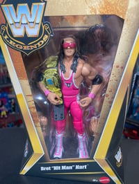 Image 2 of Bret Hart WWE Mattel Elite Legends Series 25 Figure & Winged Eagle Championship