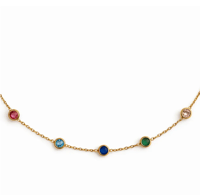 Image 1 of The Multi-Colour Gem Necklace 
