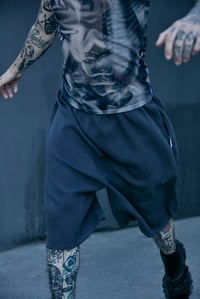 Image 1 of Grey Waffle wide shorts 