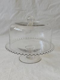 Image 1 of Beaded Glass Cake Dome