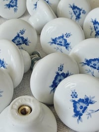 Image 1 of Blue Blossom Cabinet Knobs