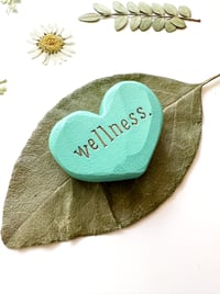 Image 2 of Wellness - Mini Wood Burned Heart