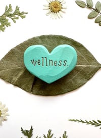 Image 3 of Wellness - Mini Wood Burned Heart