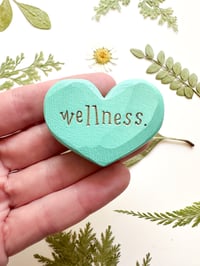 Image 1 of Wellness - Mini Wood Burned Heart