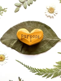 Image 3 of Purpose - Mini Wood Burned Heart