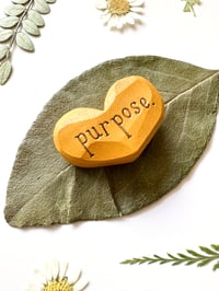 Image 2 of Purpose - Mini Wood Burned Heart