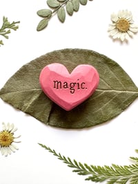 Image 3 of Magic - Mini Wood Burned Heart